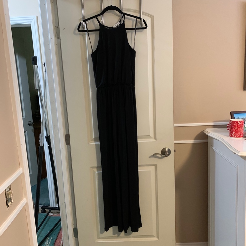 BCBGeneration Black Jumpsuit with Lace